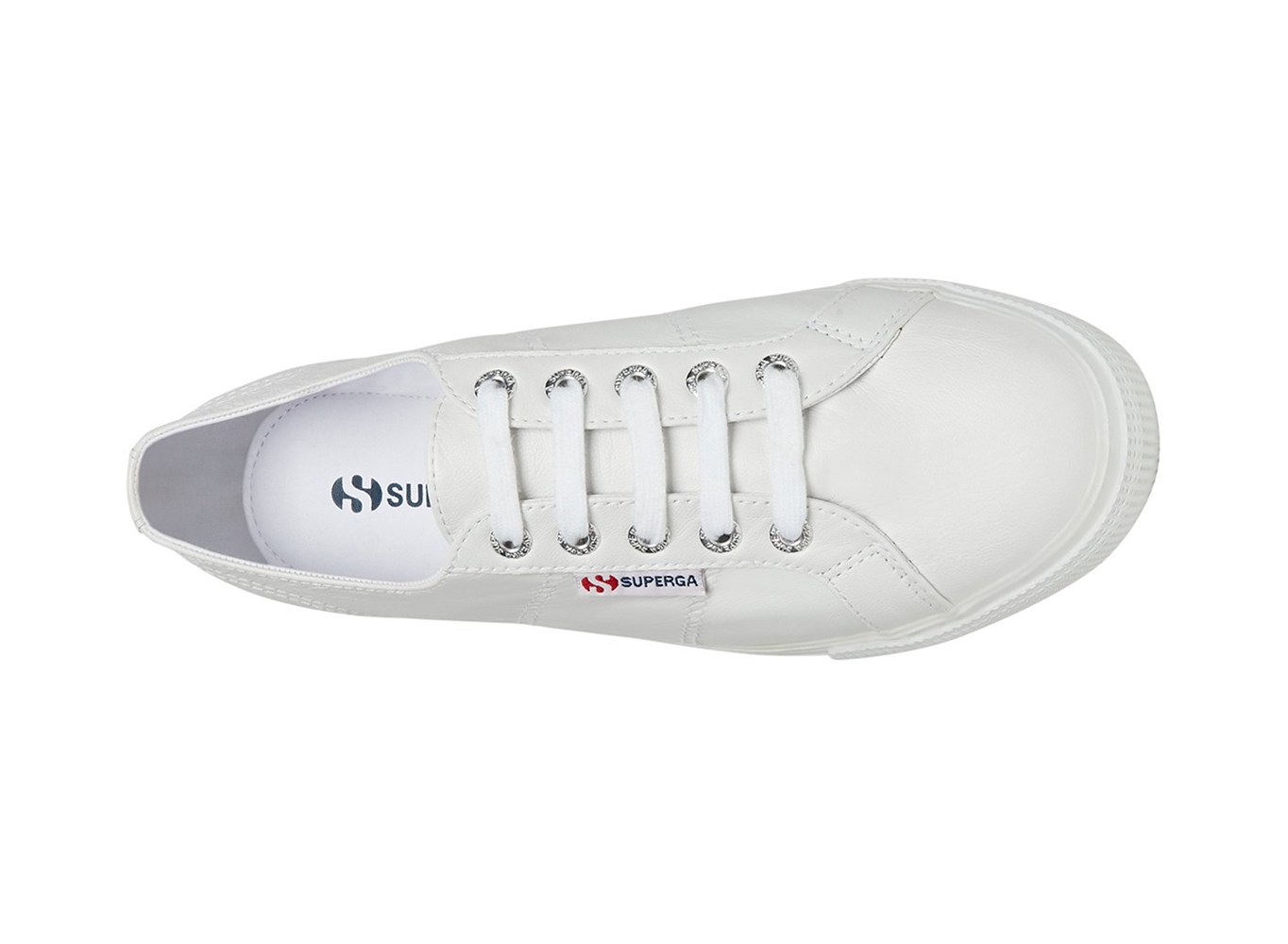 Espadrille Feminino Branco - Superga 2790 Nappa Couro - SWJAD-7531